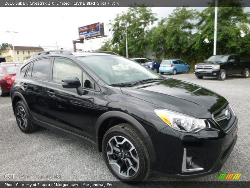 Crystal Black Silica / Ivory 2016 Subaru Crosstrek 2.0i Limited