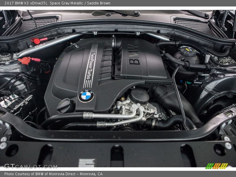  2017 X3 xDrive35i Engine - 3.0 Liter TwinPower Turbocharged DI DOHC 24-Valve VVT Inline 6 Cylinder