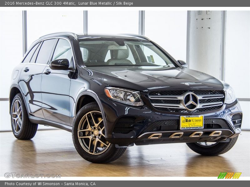 Lunar Blue Metallic / Silk Beige 2016 Mercedes-Benz GLC 300 4Matic