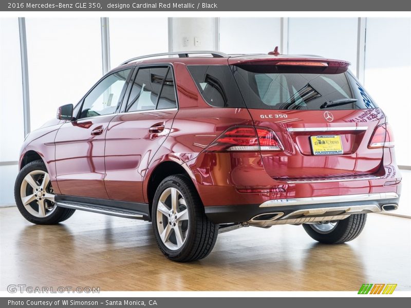 designo Cardinal Red Metallic / Black 2016 Mercedes-Benz GLE 350