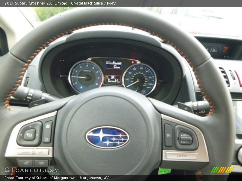 Crystal Black Silica / Ivory 2016 Subaru Crosstrek 2.0i Limited