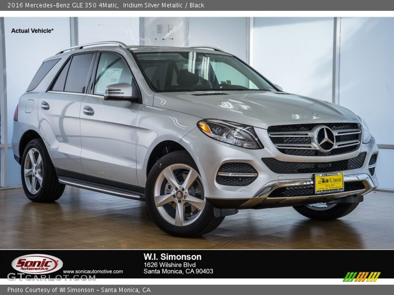 Iridium Silver Metallic / Black 2016 Mercedes-Benz GLE 350 4Matic