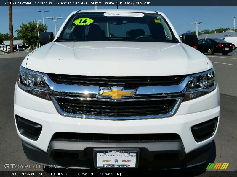 Summit White / Jet Black/Dark Ash 2016 Chevrolet Colorado WT Extended Cab 4x4