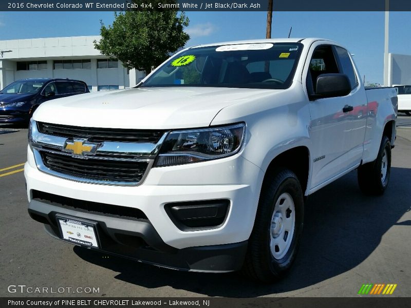 Summit White / Jet Black/Dark Ash 2016 Chevrolet Colorado WT Extended Cab 4x4