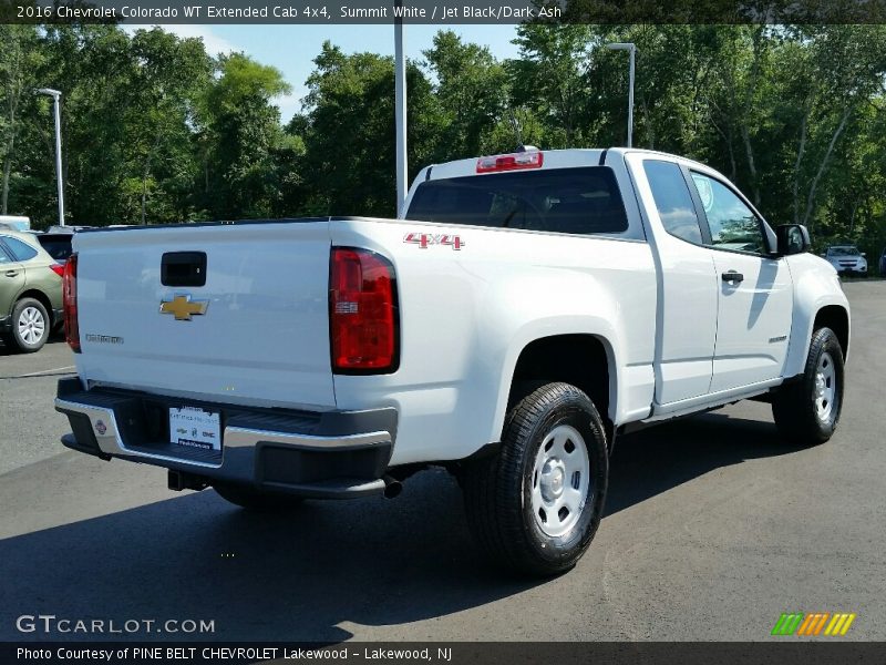 Summit White / Jet Black/Dark Ash 2016 Chevrolet Colorado WT Extended Cab 4x4