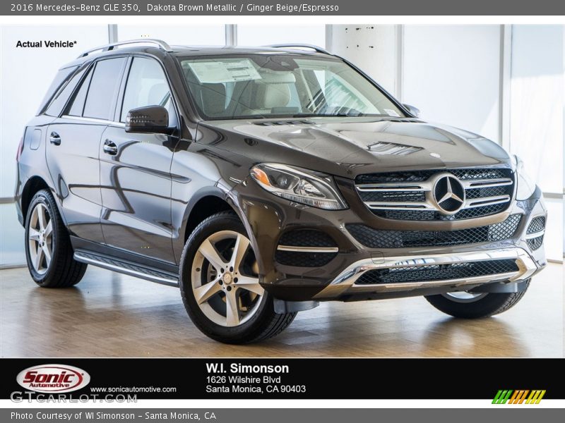 Dakota Brown Metallic / Ginger Beige/Espresso 2016 Mercedes-Benz GLE 350