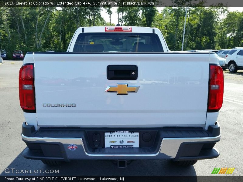 Summit White / Jet Black/Dark Ash 2016 Chevrolet Colorado WT Extended Cab 4x4