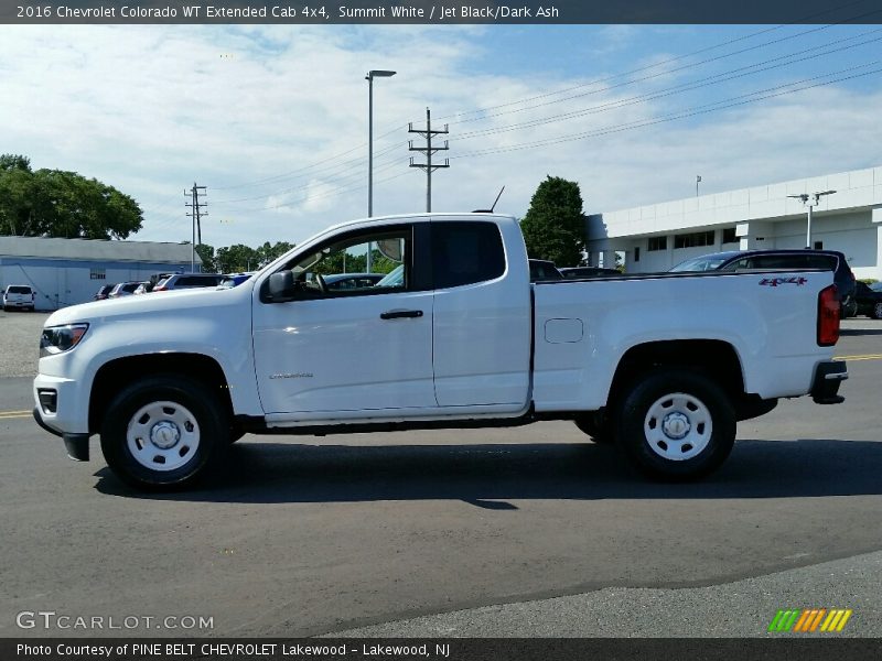 Summit White / Jet Black/Dark Ash 2016 Chevrolet Colorado WT Extended Cab 4x4