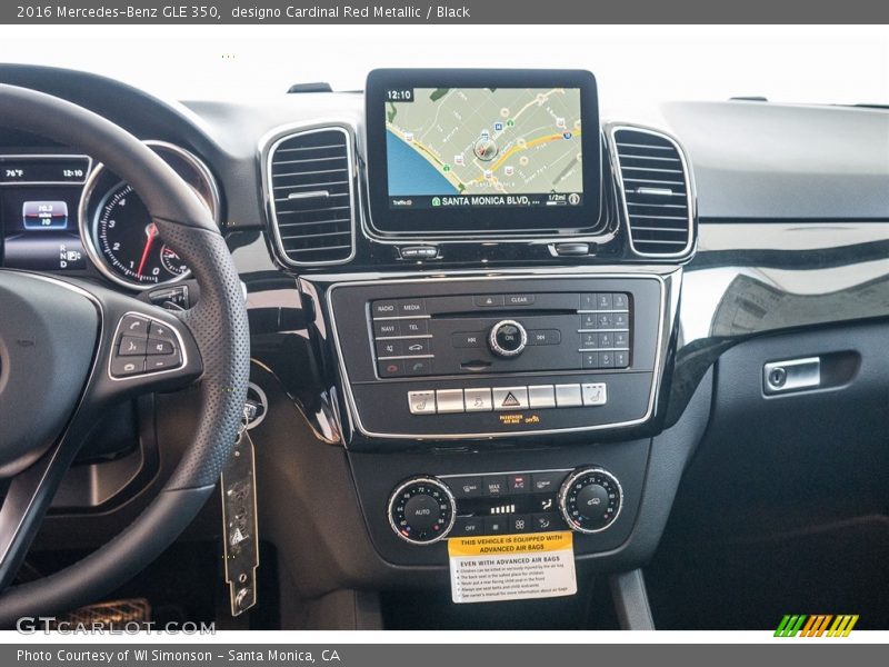 designo Cardinal Red Metallic / Black 2016 Mercedes-Benz GLE 350