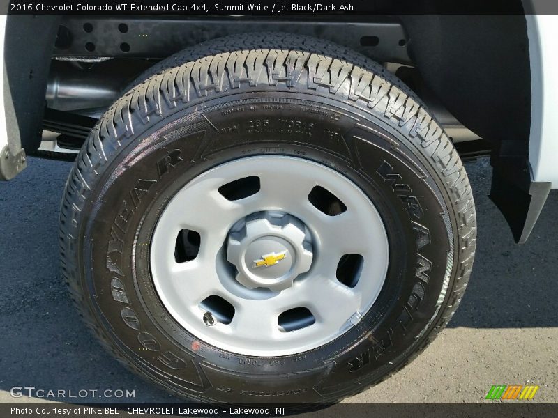 Summit White / Jet Black/Dark Ash 2016 Chevrolet Colorado WT Extended Cab 4x4