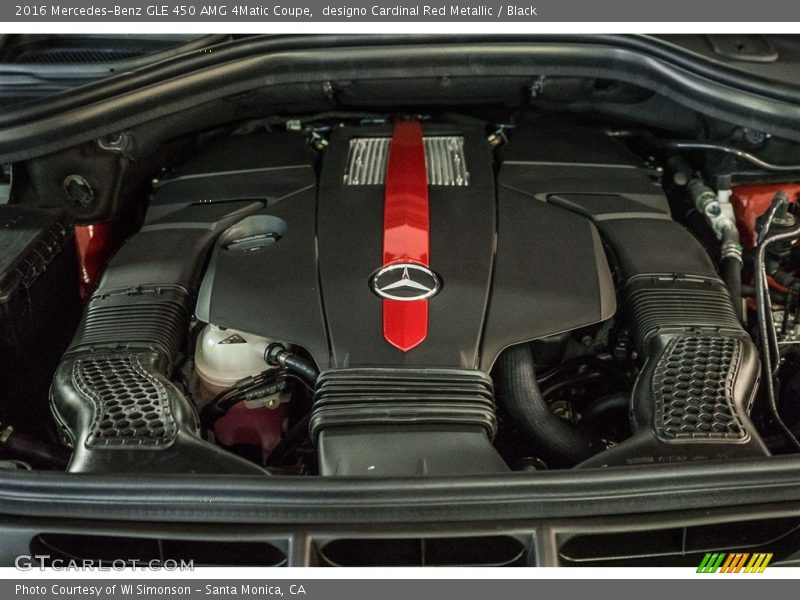 designo Cardinal Red Metallic / Black 2016 Mercedes-Benz GLE 450 AMG 4Matic Coupe