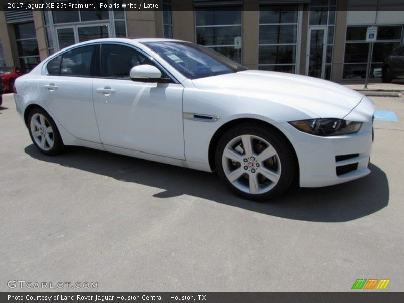 Polaris White / Latte 2017 Jaguar XE 25t Premium