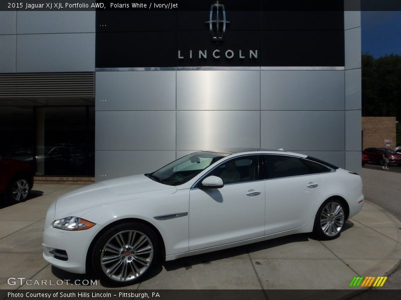 Polaris White / Ivory/Jet 2015 Jaguar XJ XJL Portfolio AWD