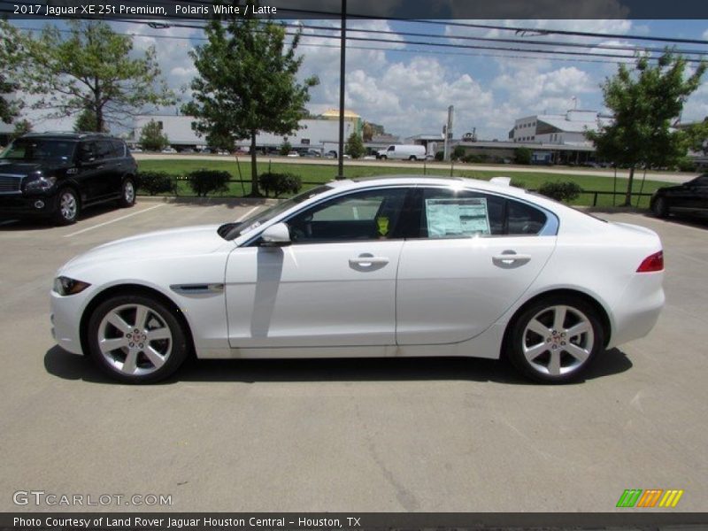 Polaris White / Latte 2017 Jaguar XE 25t Premium
