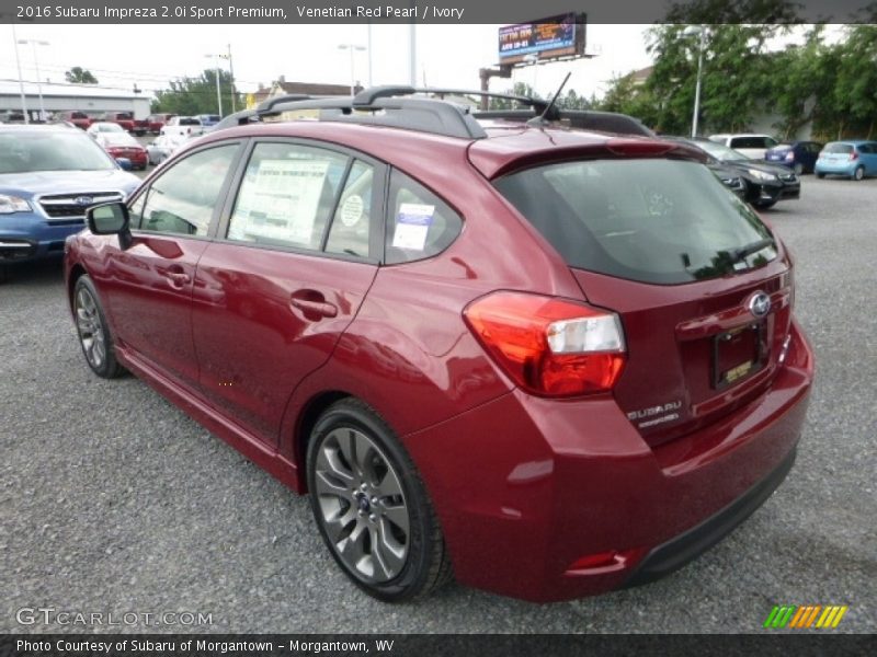 Venetian Red Pearl / Ivory 2016 Subaru Impreza 2.0i Sport Premium