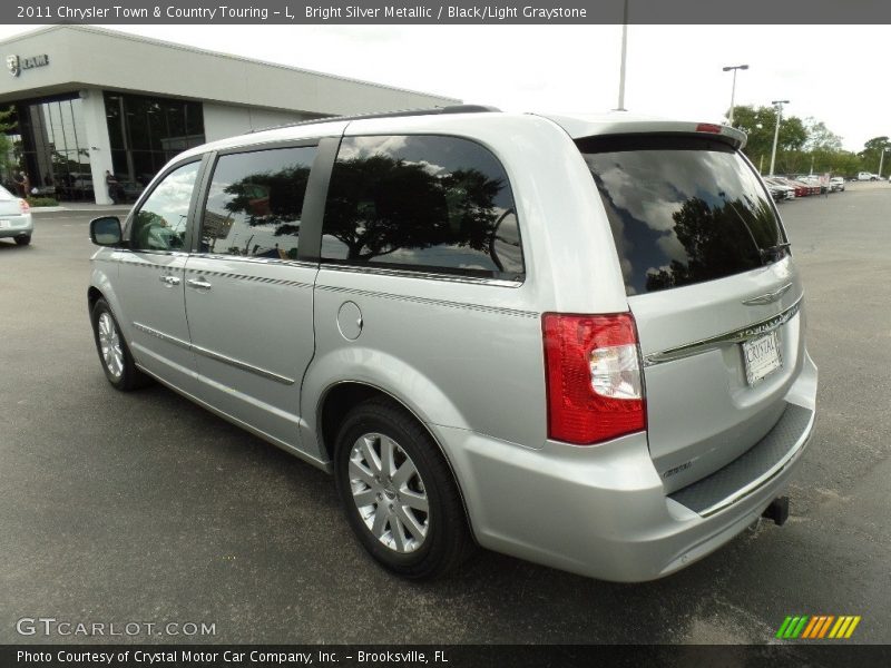 Bright Silver Metallic / Black/Light Graystone 2011 Chrysler Town & Country Touring - L