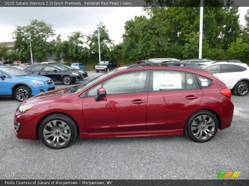 Venetian Red Pearl / Ivory 2016 Subaru Impreza 2.0i Sport Premium