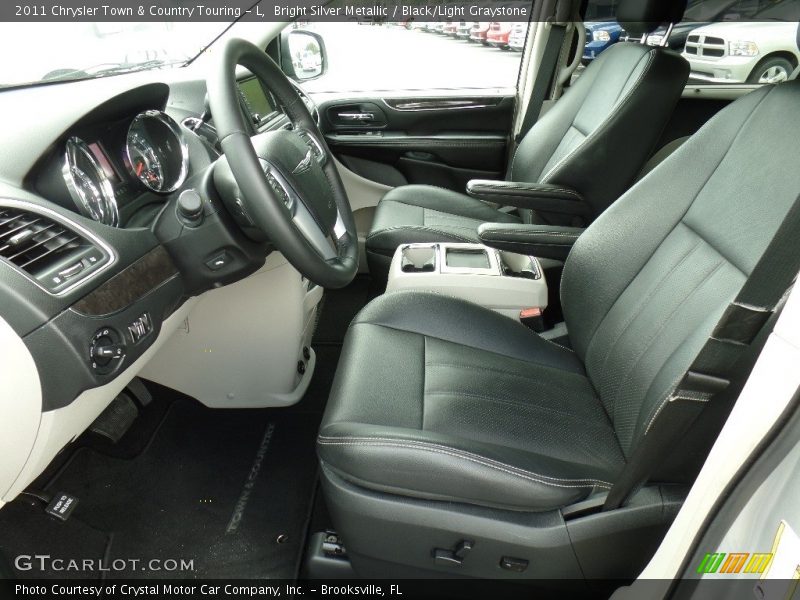 Bright Silver Metallic / Black/Light Graystone 2011 Chrysler Town & Country Touring - L