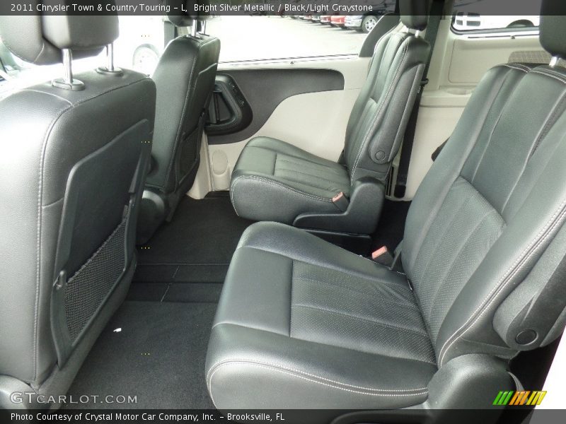 Bright Silver Metallic / Black/Light Graystone 2011 Chrysler Town & Country Touring - L