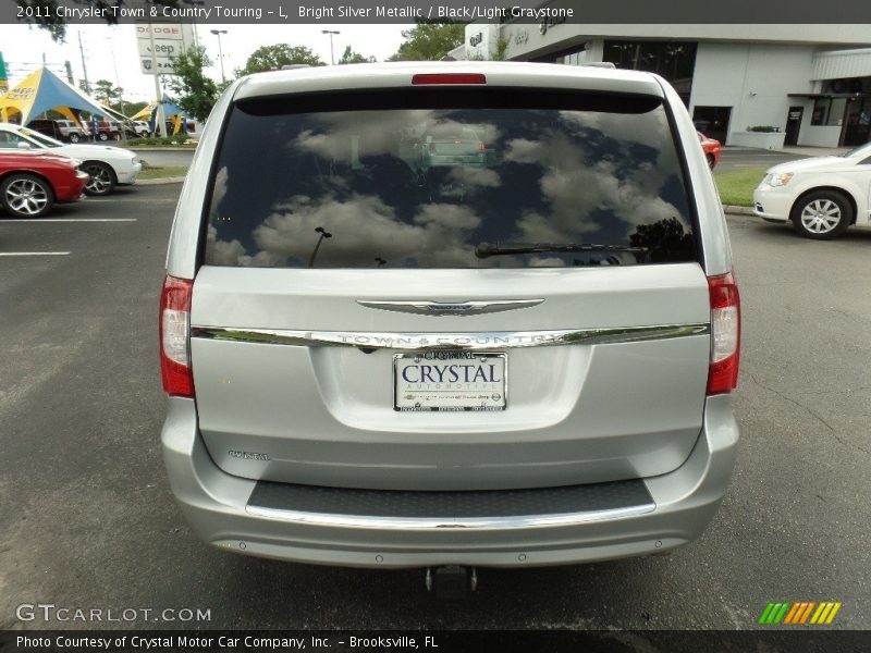 Bright Silver Metallic / Black/Light Graystone 2011 Chrysler Town & Country Touring - L