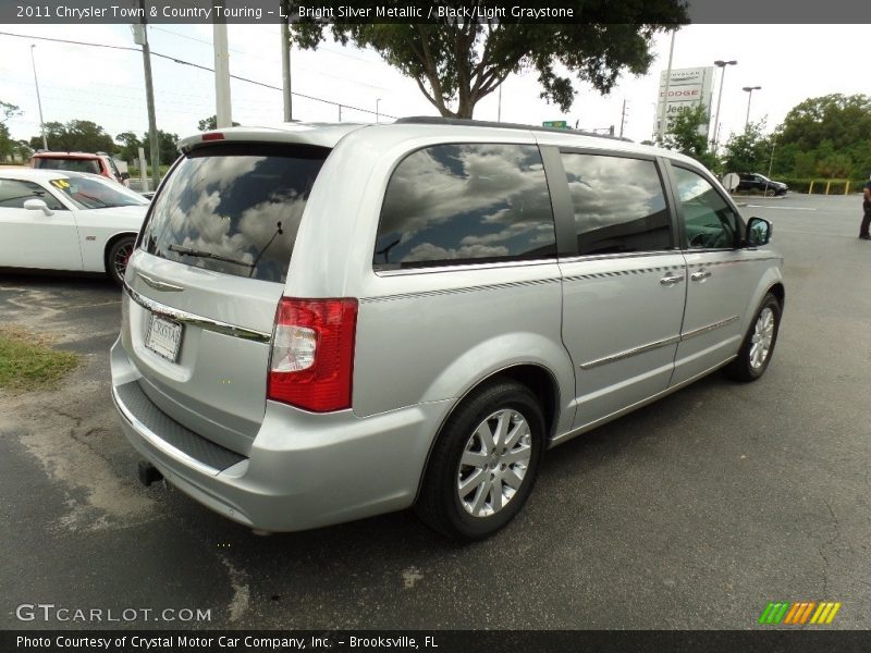 Bright Silver Metallic / Black/Light Graystone 2011 Chrysler Town & Country Touring - L