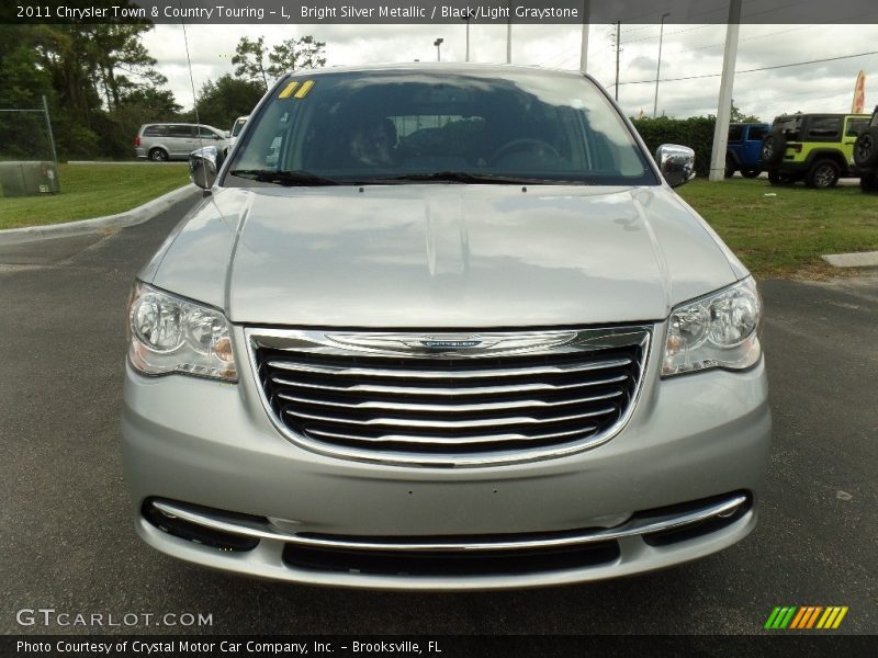 Bright Silver Metallic / Black/Light Graystone 2011 Chrysler Town & Country Touring - L