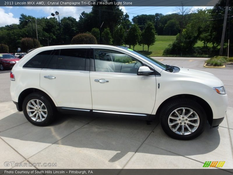 Crystal Champagne Tri-Coat / Medium Light Stone 2013 Lincoln MKX AWD