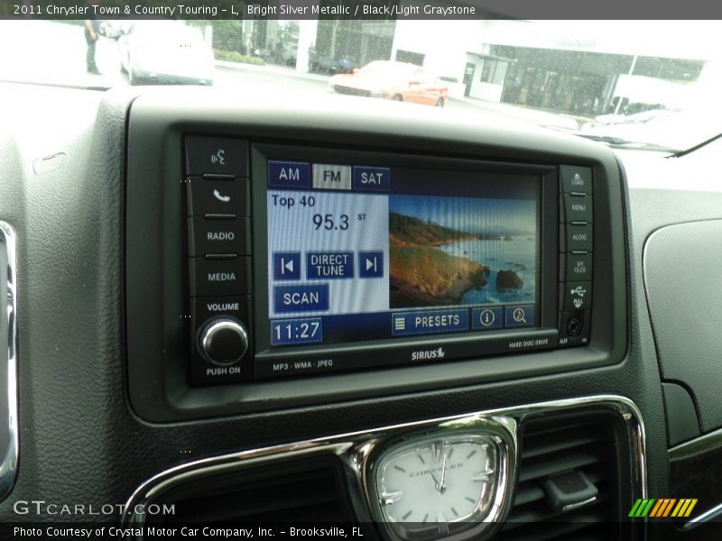 Bright Silver Metallic / Black/Light Graystone 2011 Chrysler Town & Country Touring - L