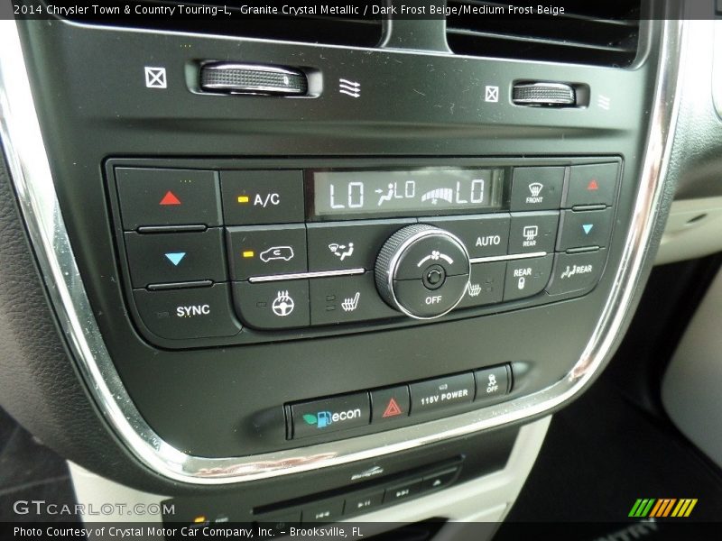 Granite Crystal Metallic / Dark Frost Beige/Medium Frost Beige 2014 Chrysler Town & Country Touring-L