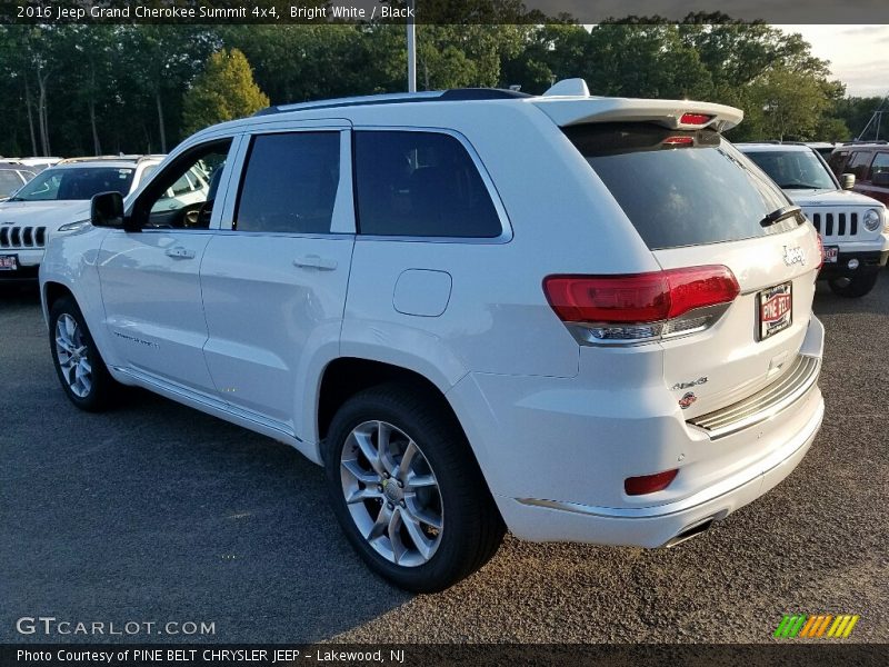 Bright White / Black 2016 Jeep Grand Cherokee Summit 4x4