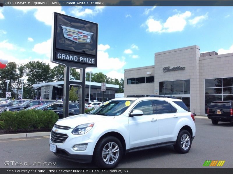 Summit White / Jet Black 2016 Chevrolet Equinox LT AWD