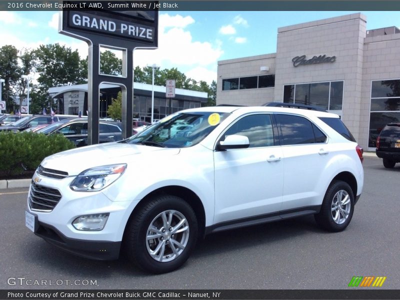 Summit White / Jet Black 2016 Chevrolet Equinox LT AWD
