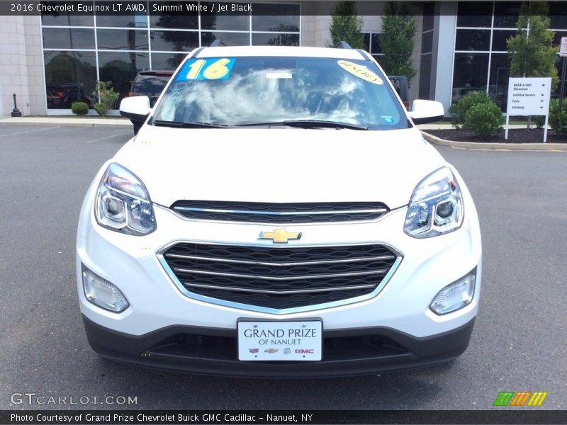 Summit White / Jet Black 2016 Chevrolet Equinox LT AWD