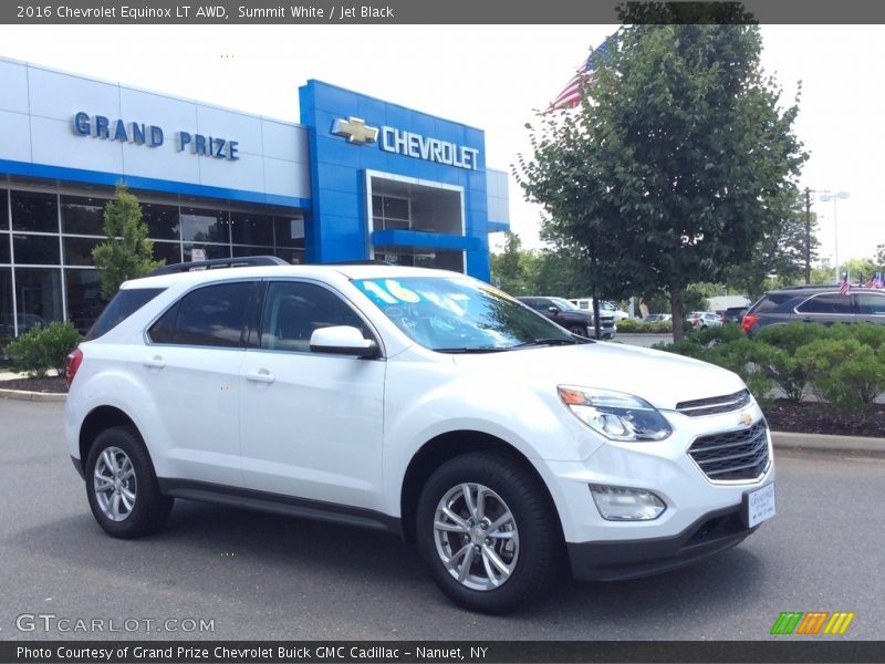 Summit White / Jet Black 2016 Chevrolet Equinox LT AWD