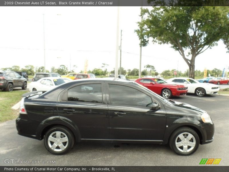 Black Granite Metallic / Charcoal 2009 Chevrolet Aveo LT Sedan