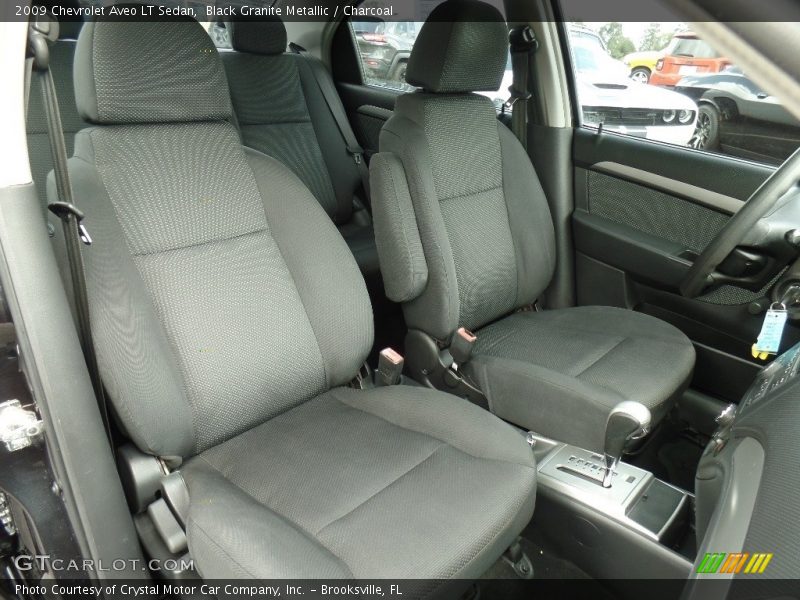 Black Granite Metallic / Charcoal 2009 Chevrolet Aveo LT Sedan