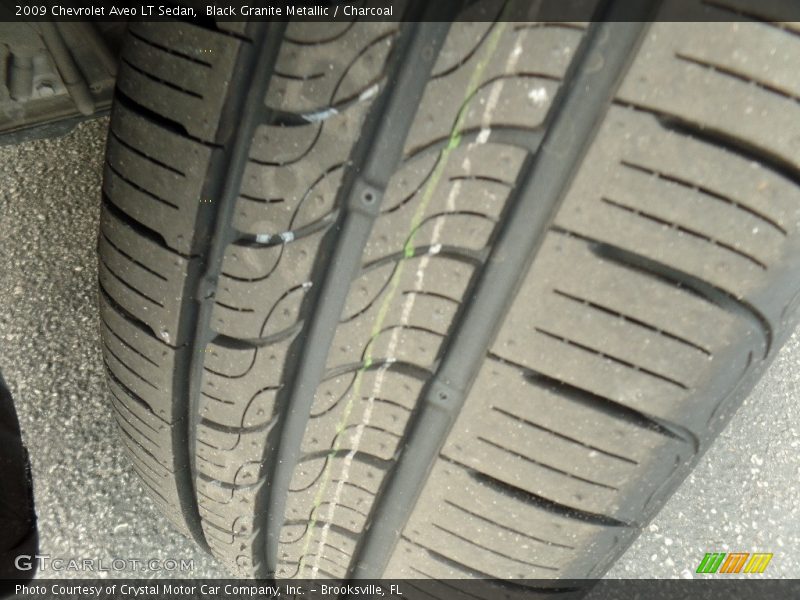 Black Granite Metallic / Charcoal 2009 Chevrolet Aveo LT Sedan