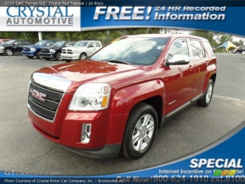 Crystal Red Tintcoat / Jet Black 2013 GMC Terrain SLE
