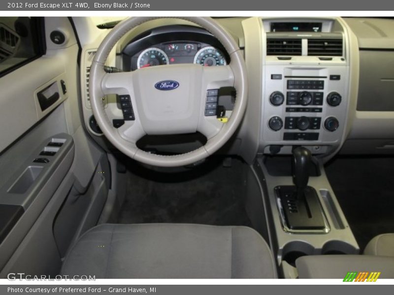 Ebony Black / Stone 2012 Ford Escape XLT 4WD
