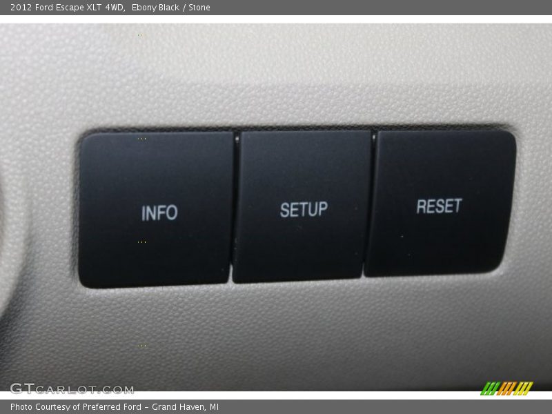 Ebony Black / Stone 2012 Ford Escape XLT 4WD