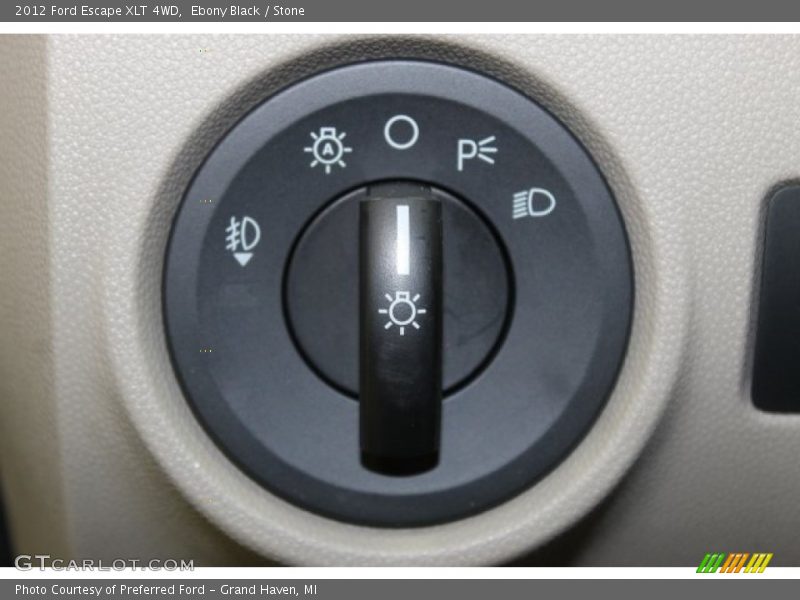 Ebony Black / Stone 2012 Ford Escape XLT 4WD