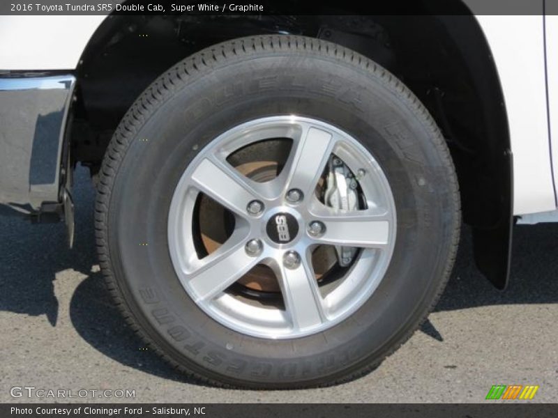 Super White / Graphite 2016 Toyota Tundra SR5 Double Cab