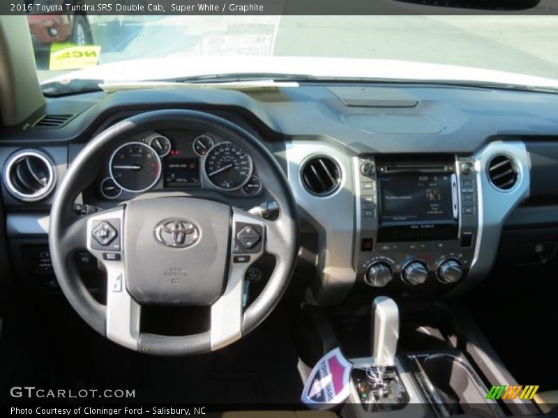 Super White / Graphite 2016 Toyota Tundra SR5 Double Cab