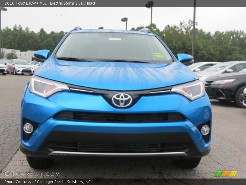Electric Storm Blue / Black 2016 Toyota RAV4 XLE