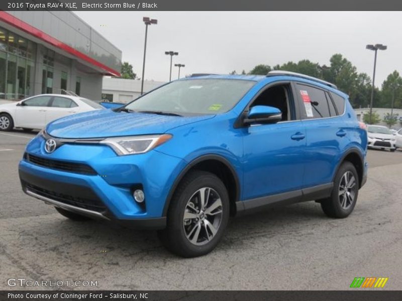 Electric Storm Blue / Black 2016 Toyota RAV4 XLE