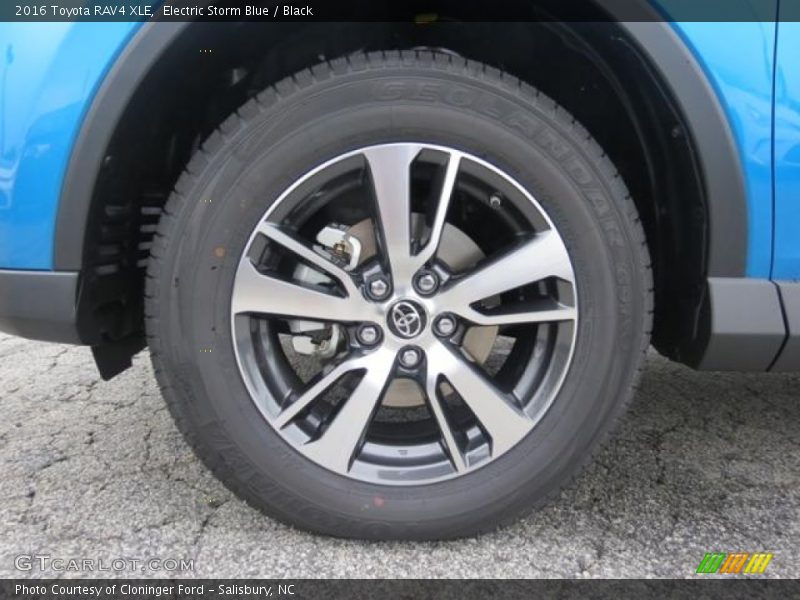 Electric Storm Blue / Black 2016 Toyota RAV4 XLE