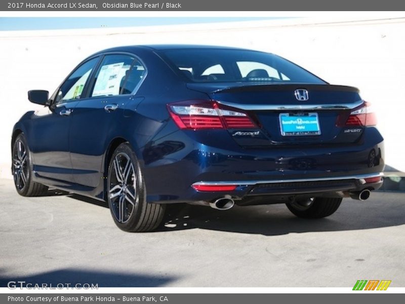 Obsidian Blue Pearl / Black 2017 Honda Accord LX Sedan