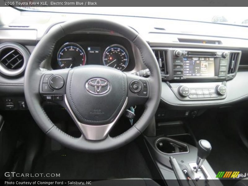 Electric Storm Blue / Black 2016 Toyota RAV4 XLE