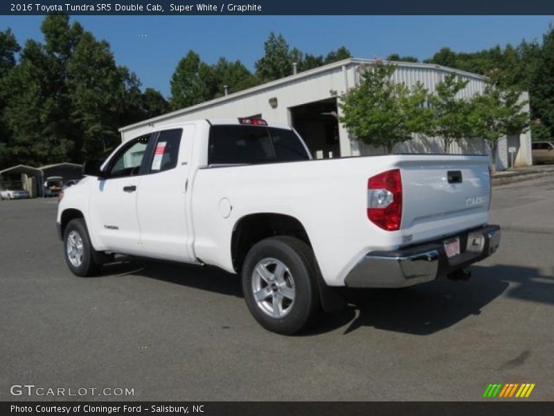 Super White / Graphite 2016 Toyota Tundra SR5 Double Cab