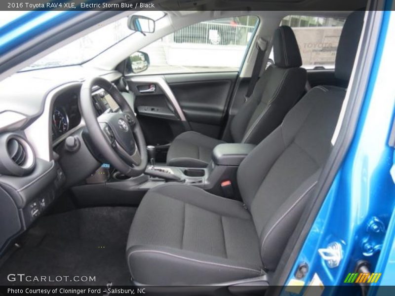 Electric Storm Blue / Black 2016 Toyota RAV4 XLE